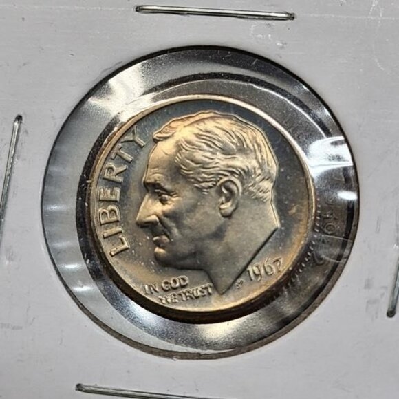 Lot of 12 Roosevelt Dimes... Uncirculated... In Protective Holders - Picture 3 of 7